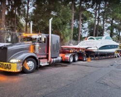 Peterbilt truck with new Waltron trailer